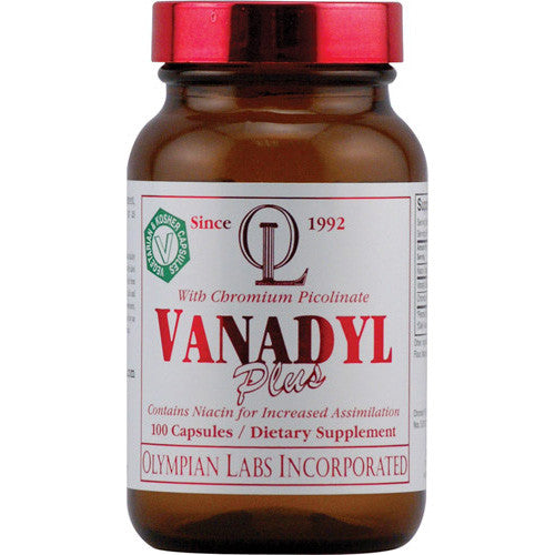 Olympian Labs Vanadyl Plus With Chromium 10 Mg Capsules - 100 Ea